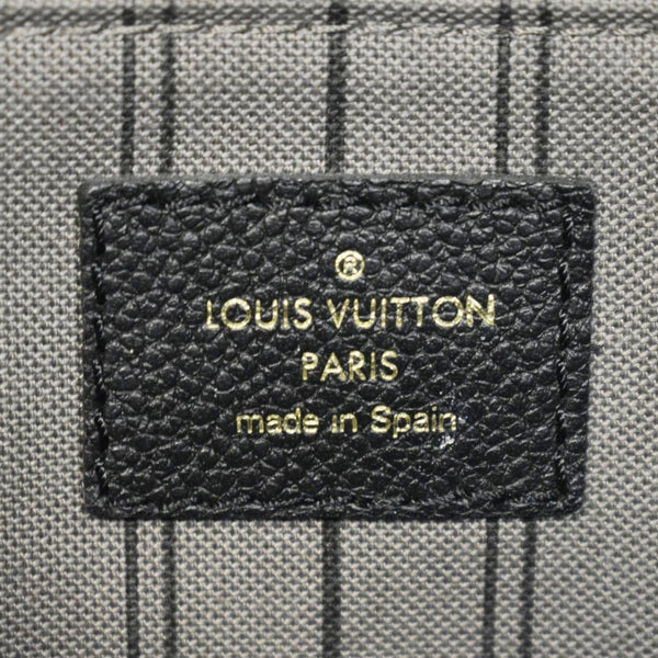 LOUIS VUITTON Sorbonne Monogram Empreinte Leather Backpack Black