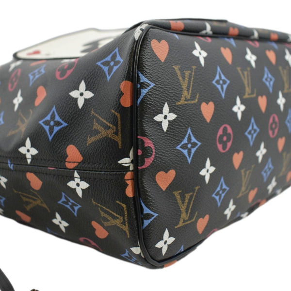LOUIS VUITTON Game On Neverfull MM Monogram Canvas Tote Bag Black