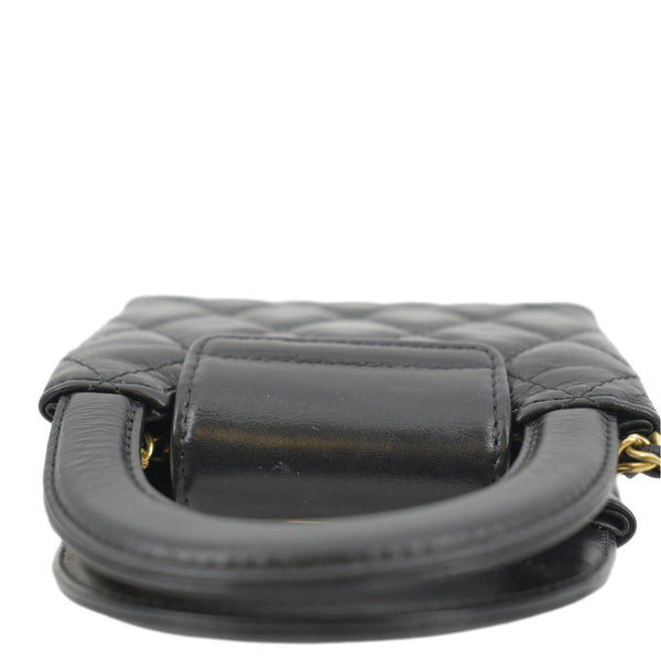 CHANEL AP3435 Kelly Quilted Aged Calfskin Leather Shoulder Bag Black