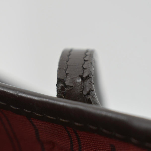 LOUIS VUITTON Neverfull PM Damier Ebene Tote Shoulder Bag Brown