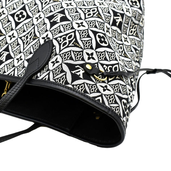 LOUIS VUITTON Since 1854 Neverfull MM Jacquard Shoulder Bag Grey