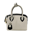 LOUIS VUITTON Lockit Cuir Obsession Leather Satchel Bag Grey