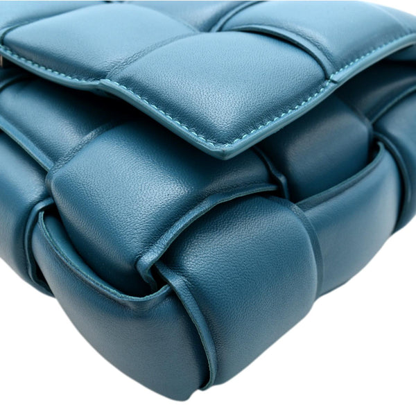 BOTTEGA VENETA Padded Cassette Lambskin Leather Crossbody Bag Windswept