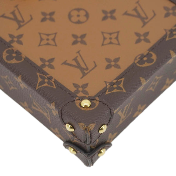 LOUIS VUITTON Pochette Trunk Monogram Canvas Verticale Crossbody Bag Brown