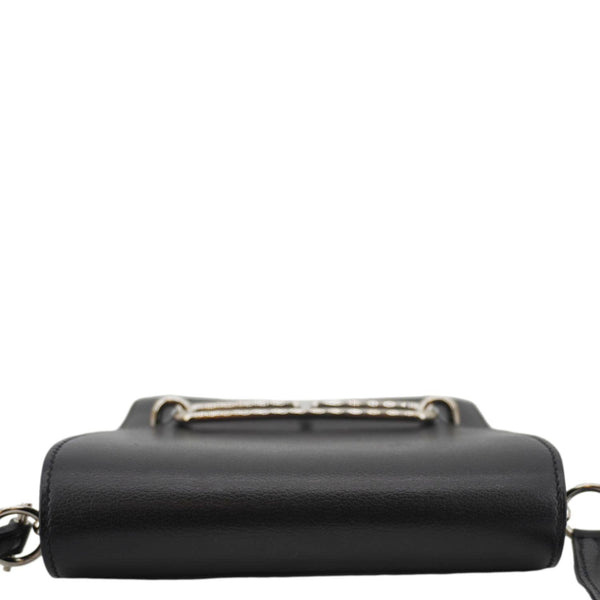 HERMES Roulis Calfskin Leather Shoulder Bag Black