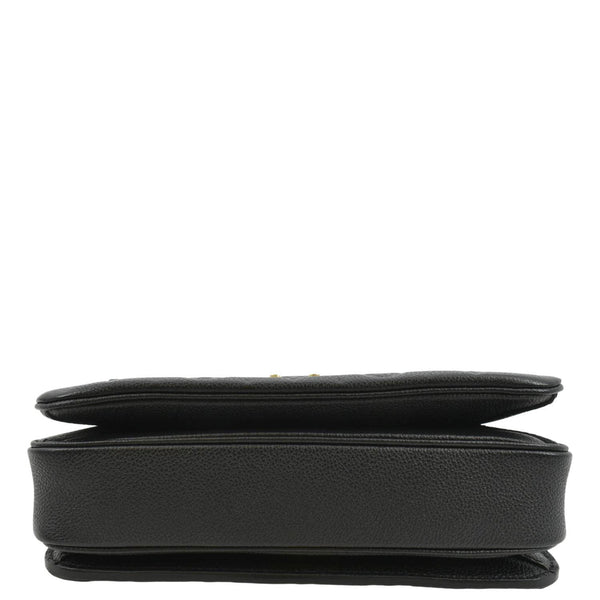 LOUIS VUITTON Metis Pochette Empreinte Leather Crossbody Bag Black