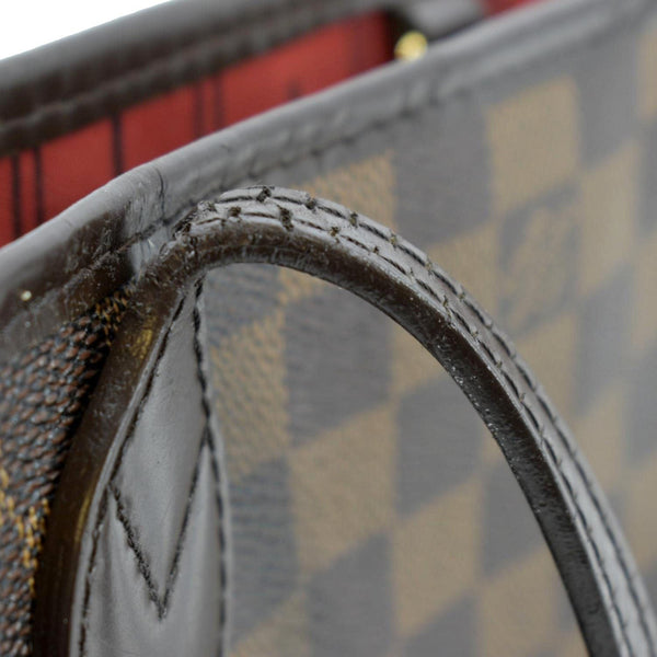LOUIS VUITTON Neverfull PM Damier Ebene Tote Shoulder Bag Brown