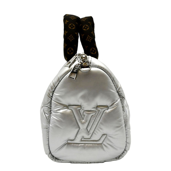 LOUIS VUITTON Speedy Bandouliere 25 Econyl Nylon Pillow Shoulder Bag Silver