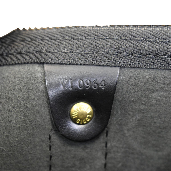 LOUIS VUITTON Keepall 45 Epi Leather Travel Bag Black