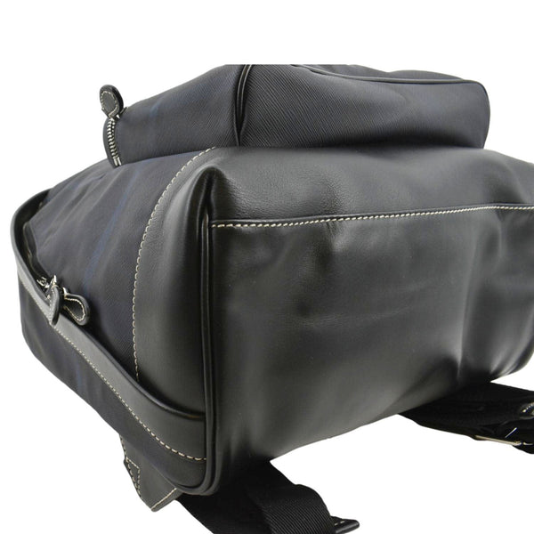 BURBERRY Rocco Check Fabric Backpack Navy Blue