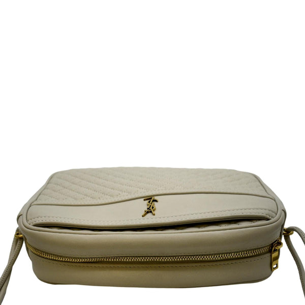 YVES SAINT LAURENT Victoire Camera Shoulder Bag Creme