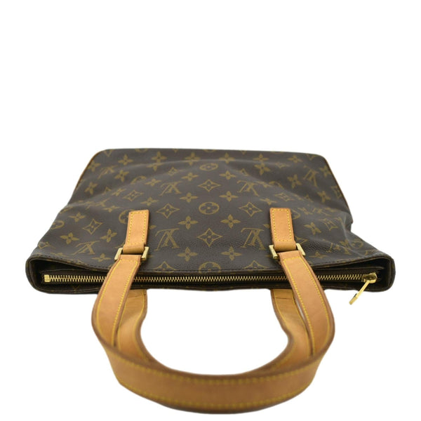 LOUIS VUITTON Cabas Piano Monogram Canvas Shoulder Bag Brown