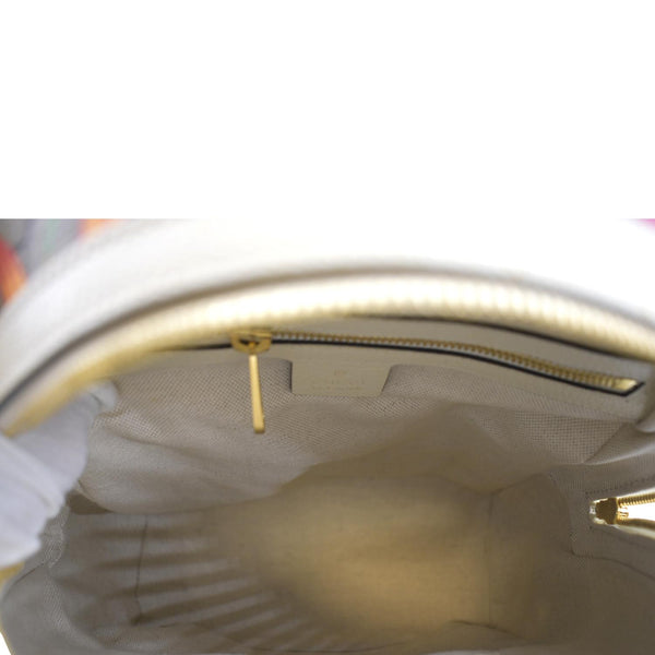 GUCCI Ophidia GG Flora Small Supreme Canvas Backpack Bag Beige 547965