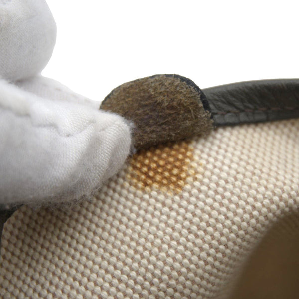 HERMES Evelyne PM Canvas Shoulder Bag Bicolor