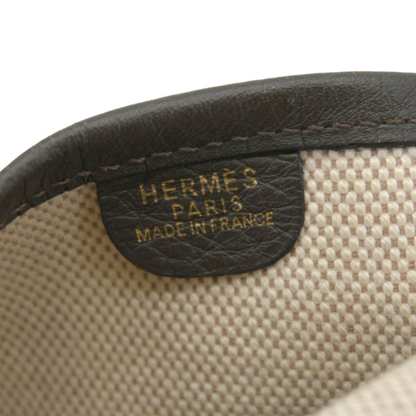 HERMES Evelyne PM Canvas Shoulder Bag Bicolor
