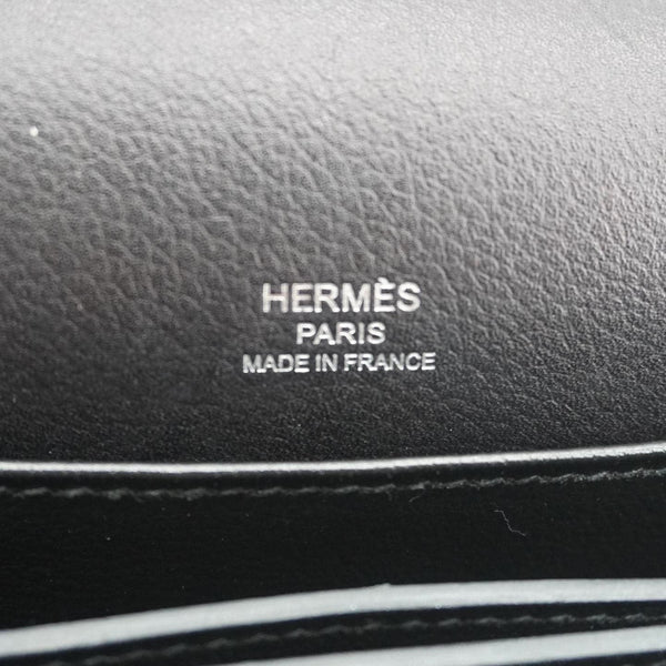 HERMES Roulis Calfskin Leather Shoulder Bag Black