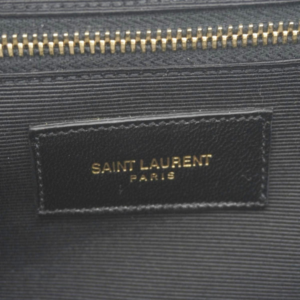 YVES SAINT LAURENT Envelope Large Grain De Poudre Chain Crossbody Bag White
