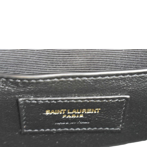 YVES SAINT LAURENT Small Envelope Matelassé Leather Shoulder Bag Green