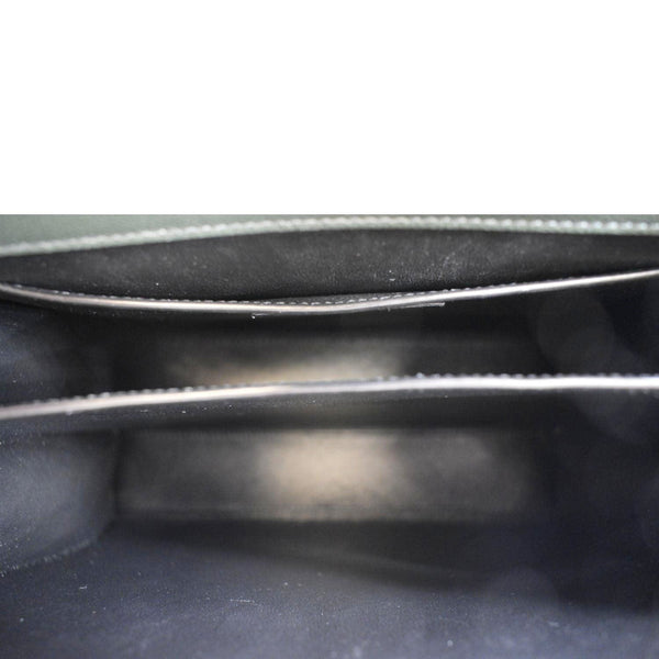 YVES SAINT LAURENT Cassandra Top Handle Leather Shoulder Bag Green