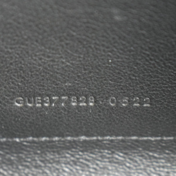 YVES SAINT LAURENT Cassandre Chain Wallet Leather Crossbody Bag Black