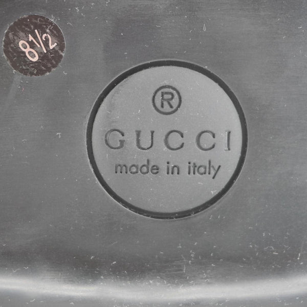 GUCCI X The North Face Calfskin Leather Ankle Boot Black 655401 Size 8 1/2