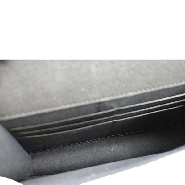 FENDI Studded Logo Woc Leather Crossbody Clutch Black