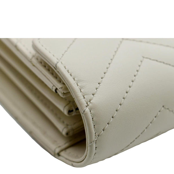 GUCCI GG Marmont Mini Matelasse Leather Crossbody Bag Ivory 474575