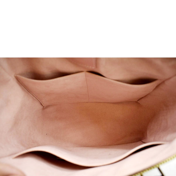 LOUIS VUITTON Caissa PM Damier Ebene Tote Shoulder Bag Rose Ballerine