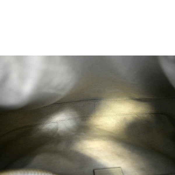 GUCCI Large Attache Leather Shoulder Bag Ivory 702823