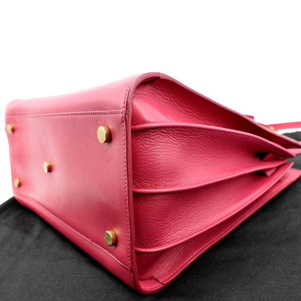 Yves Saint Laurent Sac de Jour Leather Shoulder Bag Pink Color - Right Side