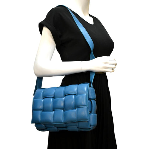 BOTTEGA VENETA Padded Cassette Lambskin Leather Crossbody Bag Windswept