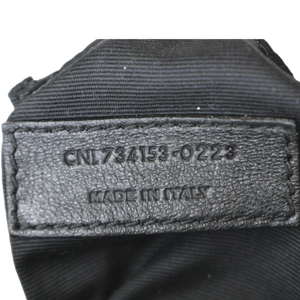 YVES SAINT LAURENT Calypso Organza Leather Crossbody Bag White