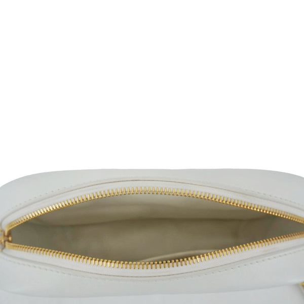 LOUIS VUITTON New Wave Quilted Calfskin Leather Camera Bag White