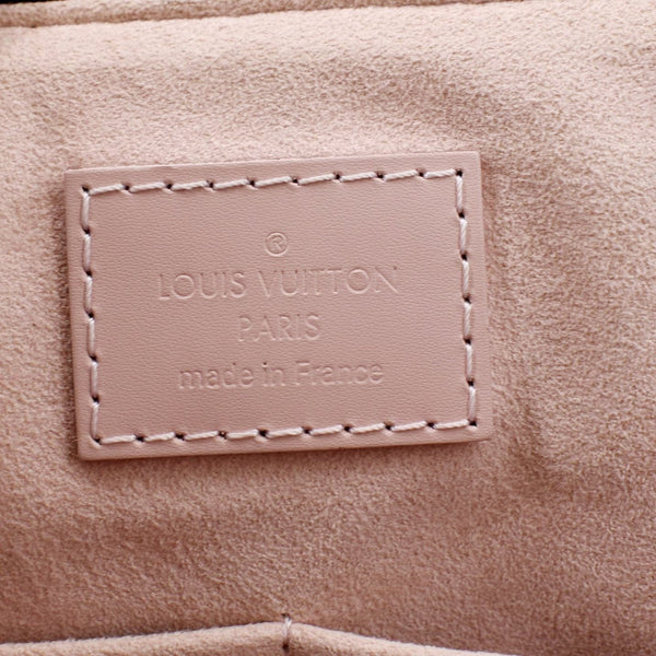 LOUIS VUITTON Caissa PM Damier Ebene Tote Shoulder Bag Rose Ballerine