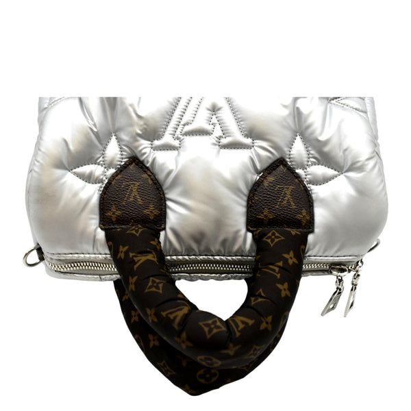 LOUIS VUITTON Speedy Bandouliere 25 Econyl Nylon Pillow Shoulder Bag Silver