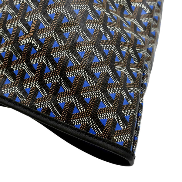 GOYARD Hell Yes Canvas Tote Shoulder Bag Blue