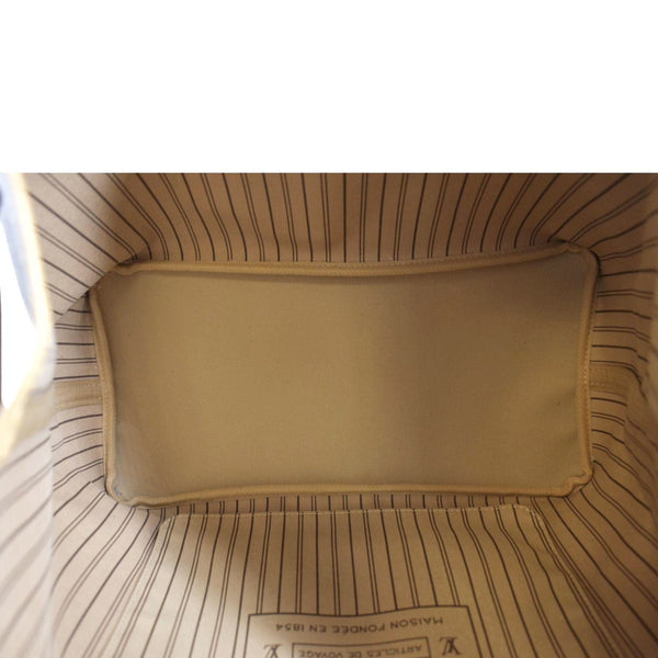 LOUIS VUITTON Neverfull GM Monogram Canvas Tote Handbag Brown interior