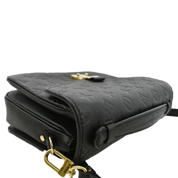 LOUIS VUITTON Metis Pochette Empreinte Leather Crossbody Bag Black