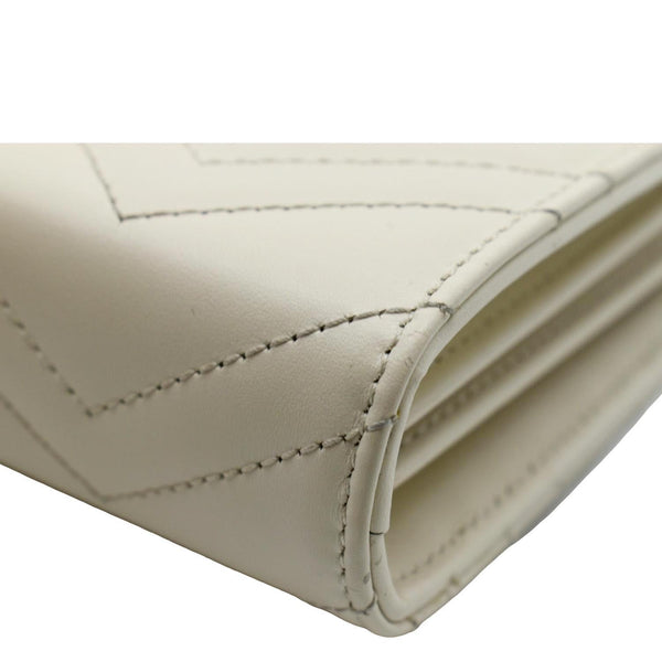 GUCCI GG Marmont Mini Matelasse Leather Crossbody Bag Ivory 474575