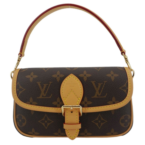 LOUIS VUITTON Nano Diane Monogram Canvas Shoulder Bag Brown
