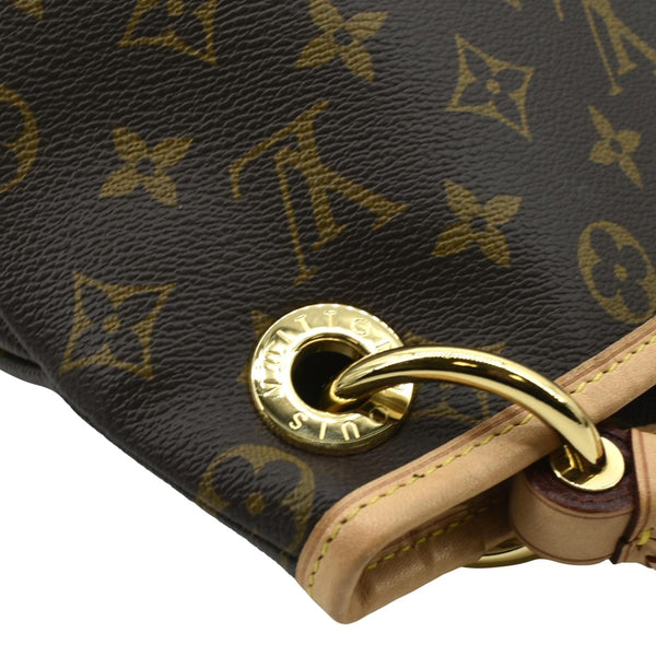 LOUIS VUITTON Artsy MM Monogram Canvas Hobo Bag Brown