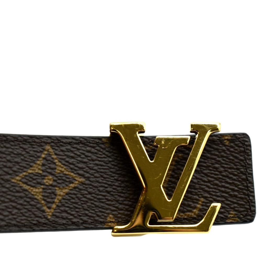 Initiales leather belt Louis Vuitton Brown size 85 cm in Leather - 32498408