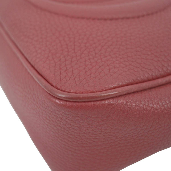 GUCCI Soho Disco Pebbled Leather Crossbody Bag Red 308364