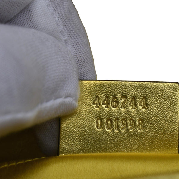 Gucci GG Mini Marmont Sequin Shoulder Bag Gold - Number