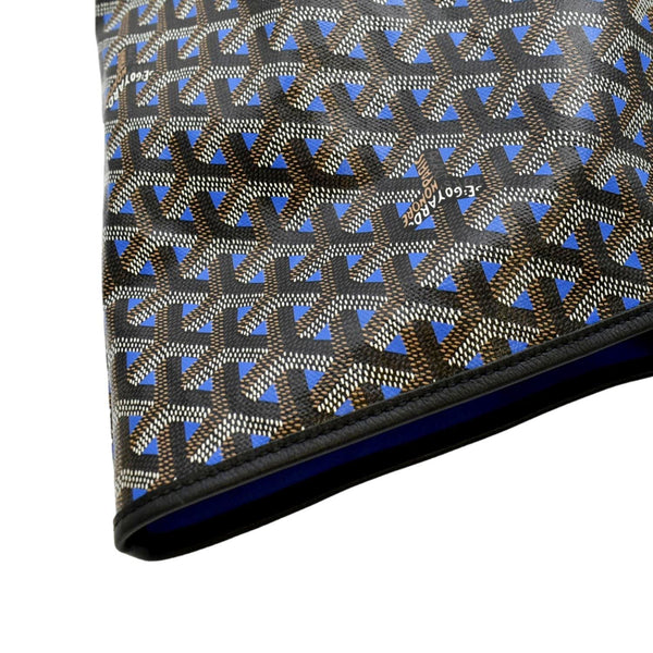 GOYARD Hell Yes Canvas Tote Shoulder Bag Blue