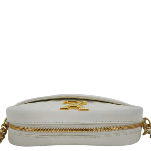 LOUIS VUITTON New Wave Quilted Calfskin Leather Camera Bag White