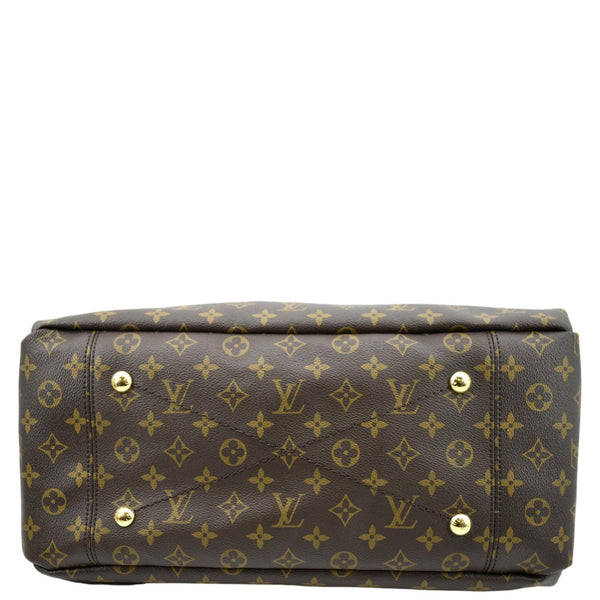 LOUIS VUITTON Artsy MM Monogram Canvas Hobo Bag Brown