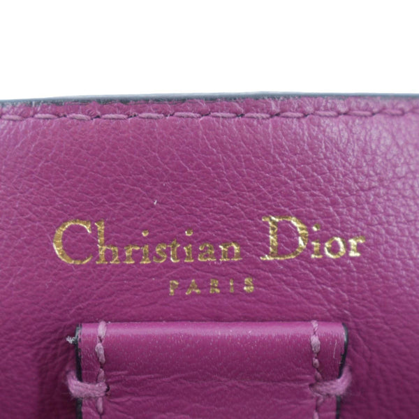 CHRISTIAN DIOR Diorissimo Leather Tote Bag Black