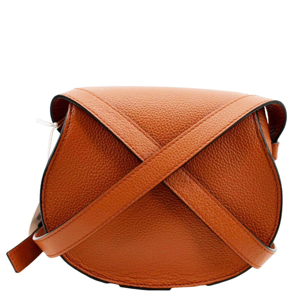 CHLOE Marcie Leather Crossbody Bag Orange