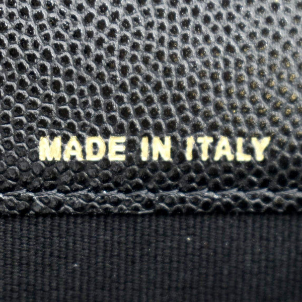 CHANEL CC Flap Quilted Caviar Leather Card Holder Black